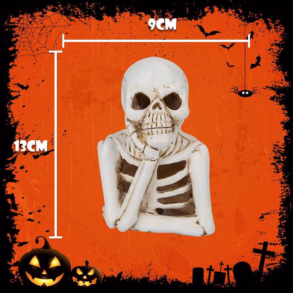 VFM e-Store Halloween Skeleton LED Tabletop Decoration Tray, White – 2