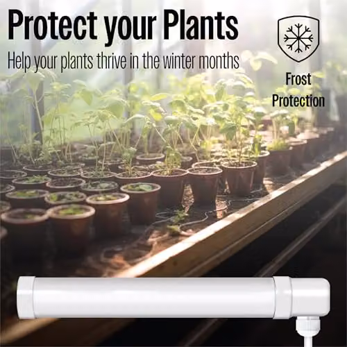 Prem-i-air 135W White Wall Mounted Tubular Heater with Frost and Overheat Protection – 4