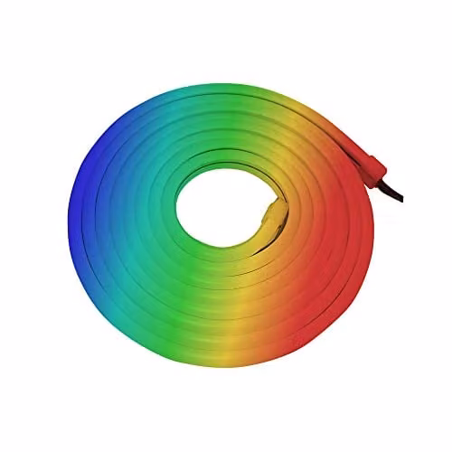 ENERJ Smart WiFi RGB LED Neon Strip Kit, 12V, 3m, Multicolour, IP65 Waterproof