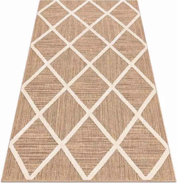 RugsX Spark Geometric Rug in Beige, W/D: 120 x 170 cm – 1