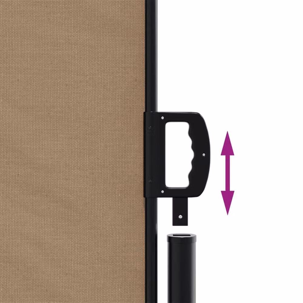 Berkfield Home Retractable Single Side Awning in Taupe, W: 140 cm, L: 1000 cm – 4