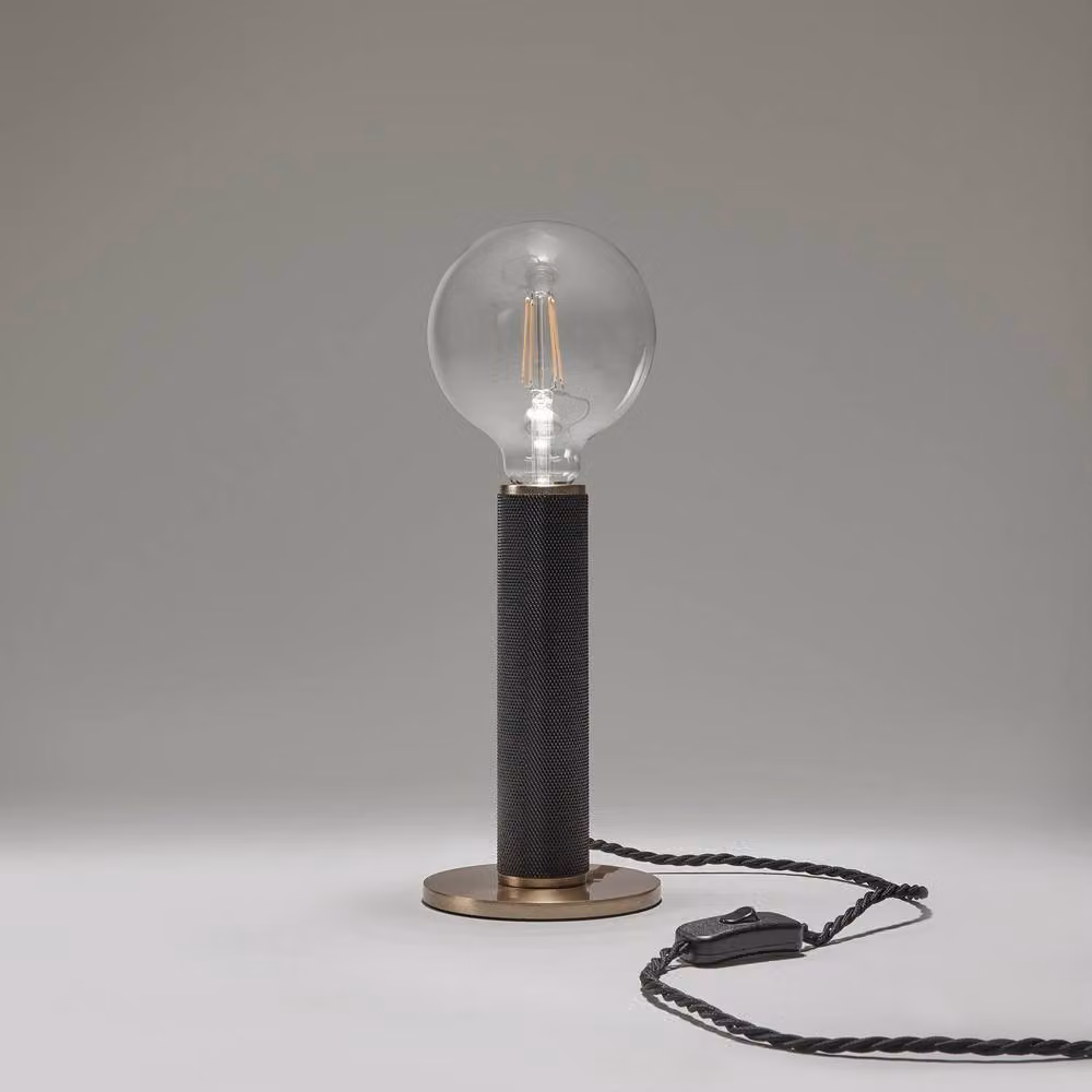 Industville Knurled Edison Table Lamp in Black – 2