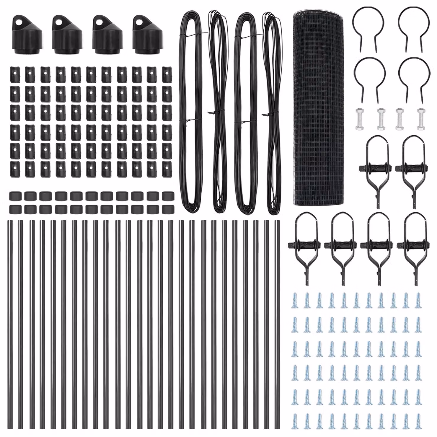 Berkfield Home Grey Steel Welded Wire Fence with 13 Posts, 0.8 x 50 m – 3