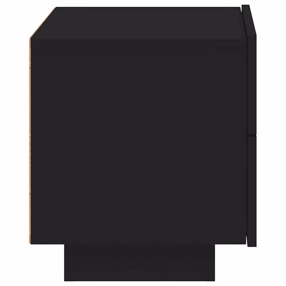 Berkfield Home Modern Black Bedside Cabinet with Integrated LED Lighting W: 70 cm, D: 36 cm, H: 40.5 cm – 5