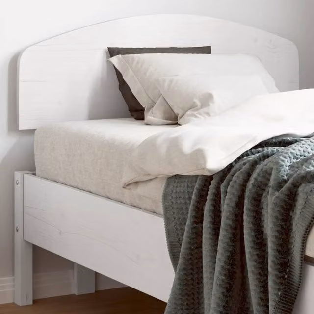 Berkfield Home White Rustic Solid Wood Pine Headboard, Width: 75 cm – 1