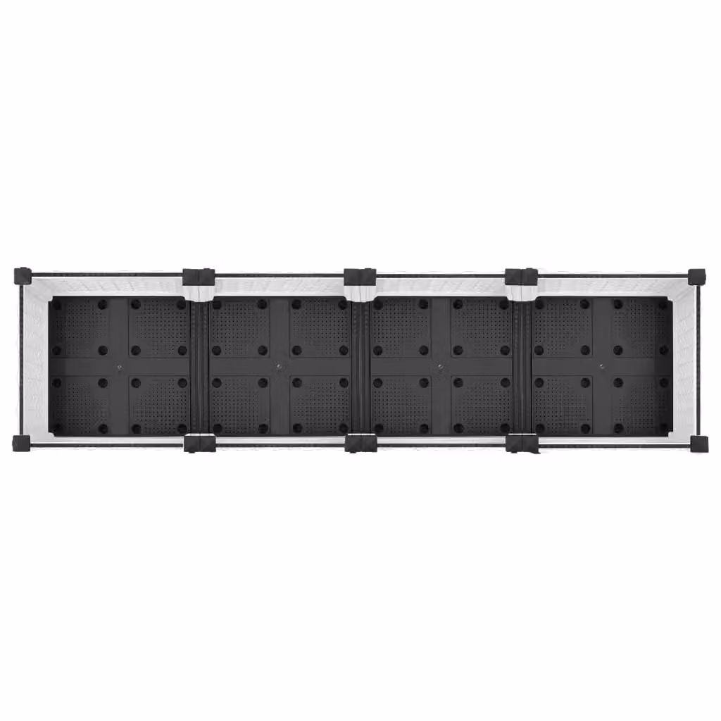 Berkfield Home White Polypropylene Raised Bed W/D/H: 160 x 40 x 23 cm – 2