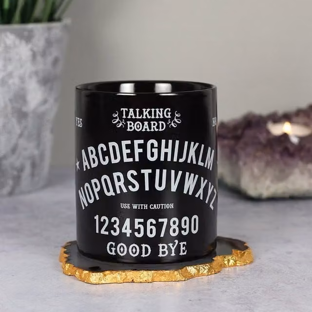 Kingsbury Gifts Talking Board Ceramic Mug in Black and White