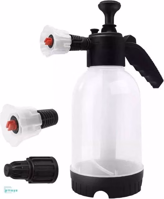 PAWNORA Hand Held Car Wash Foam Sprayer, 2L, White and Transparent