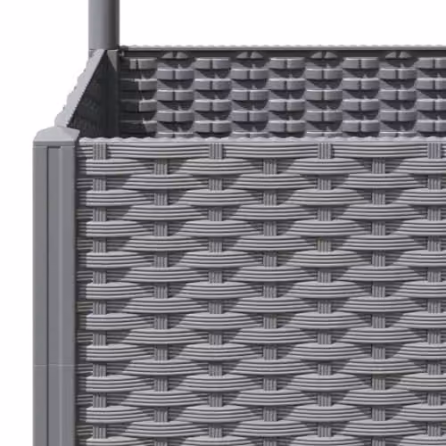 vidaXL Garden Planter Tub in Grey, W/D/H: 120 x 120 x 136 cm – 3