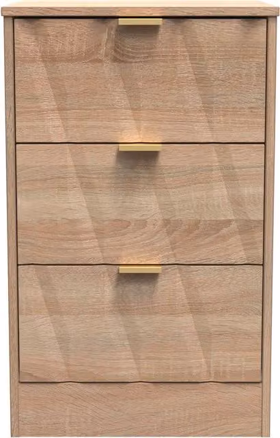 Ready Assembled 2 U Washington 3 Drawer Bedside Cabinet in Light Oak – 1