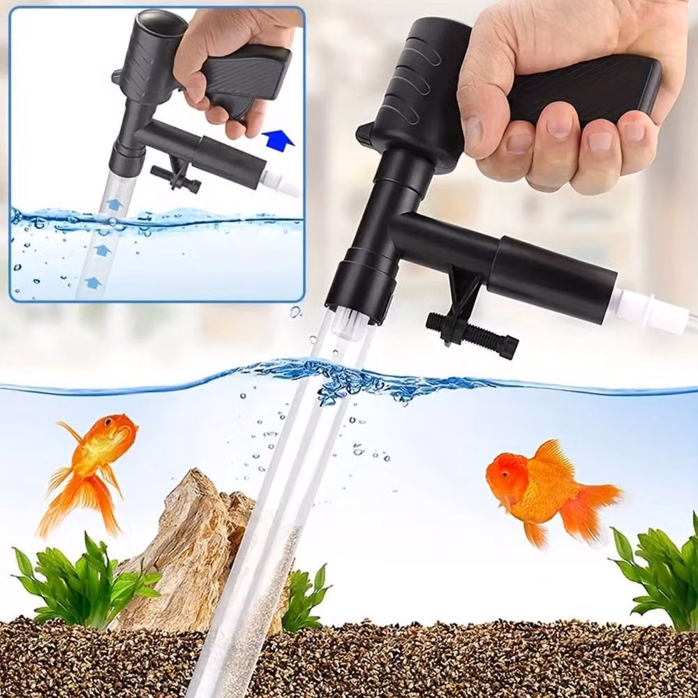 Nordara Fish Tank Gravel Vacuum Cleaner Water Change Siphon in Black – 3