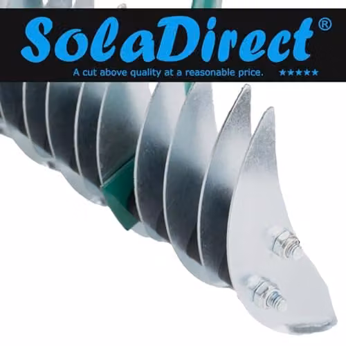 SolaDirect Manual Lawn Aerator Scarifier Head and Dethatching Rake for Moss Removal, Multicolour – 2