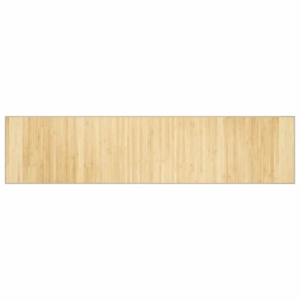 Berkfield Home Rectangular Bamboo Rug in Beige, W/D: 70 x 300 cm – 1