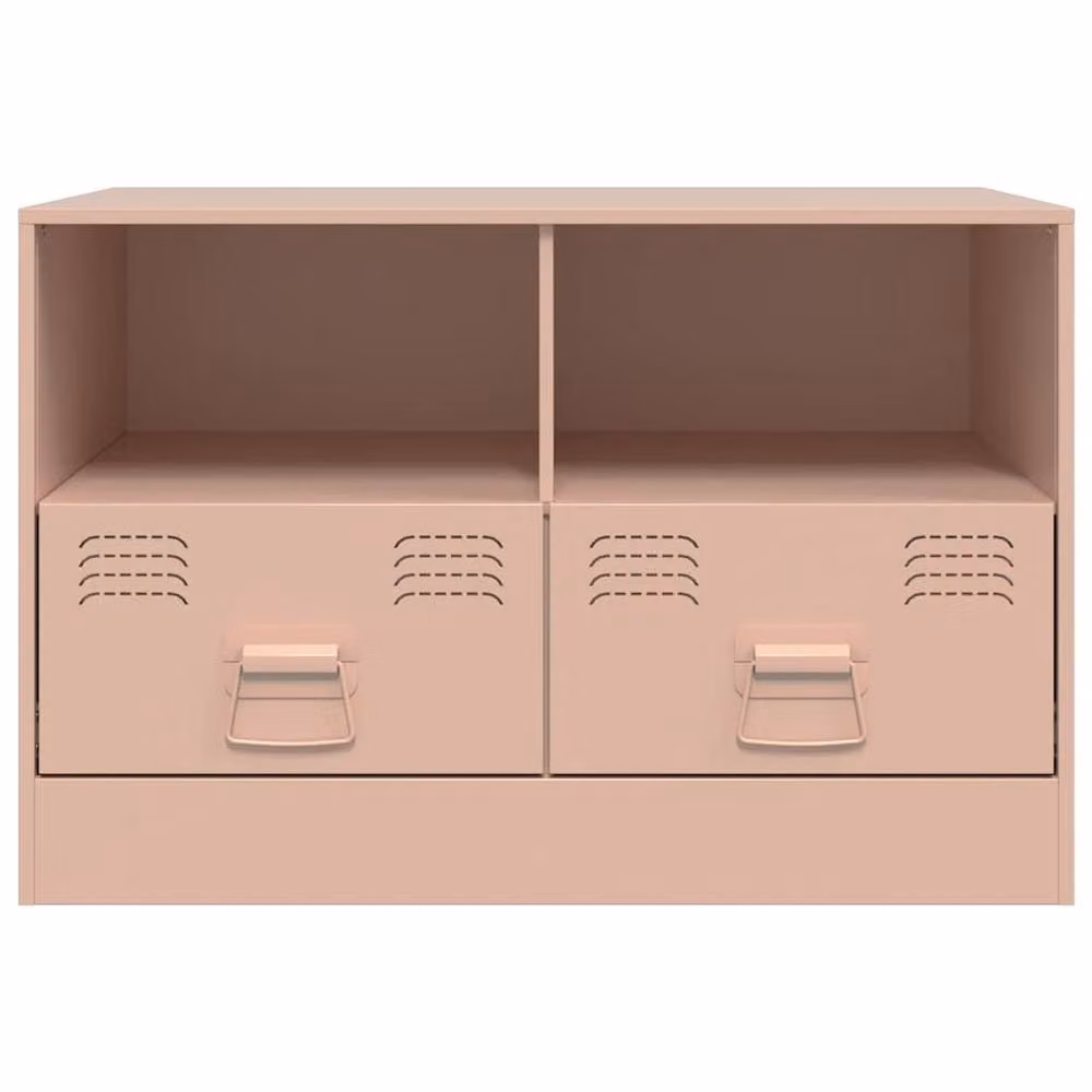 Berkfield Home Pink Metal TV Cabinet, W: 67 cm, D: 39 cm, H: 44 cm – 4