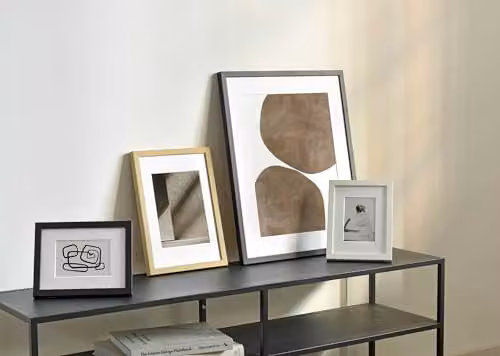 Nielsen Design Skava Wooden Picture Frame with White Mount and Glass Front, Light Oak, W/H: 18 x 13 cm – 5