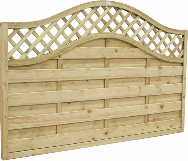 Europa Prague Wood Paravent Screen in Forest Green and Beige, Width: 120 cm