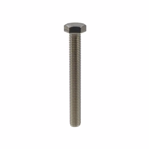 Unifix A2-70 Stainless Steel Hexagon Setscrews, Silver, M16 x 80 mm (Box of 25) – 2