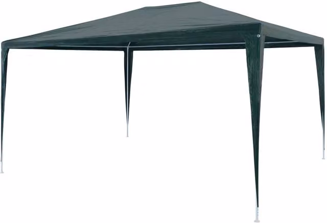 Berkfield Home Green PE Party Tent W: 4 m, D: 3 m, H: 2.55 m