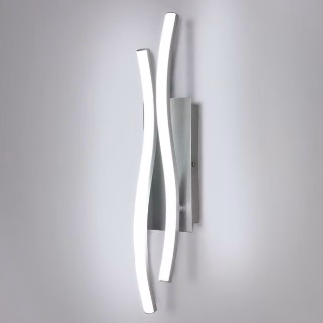 Pheashine Modern Irregular Wall Lamp in Silver with 14W Aluminium and Metal Design