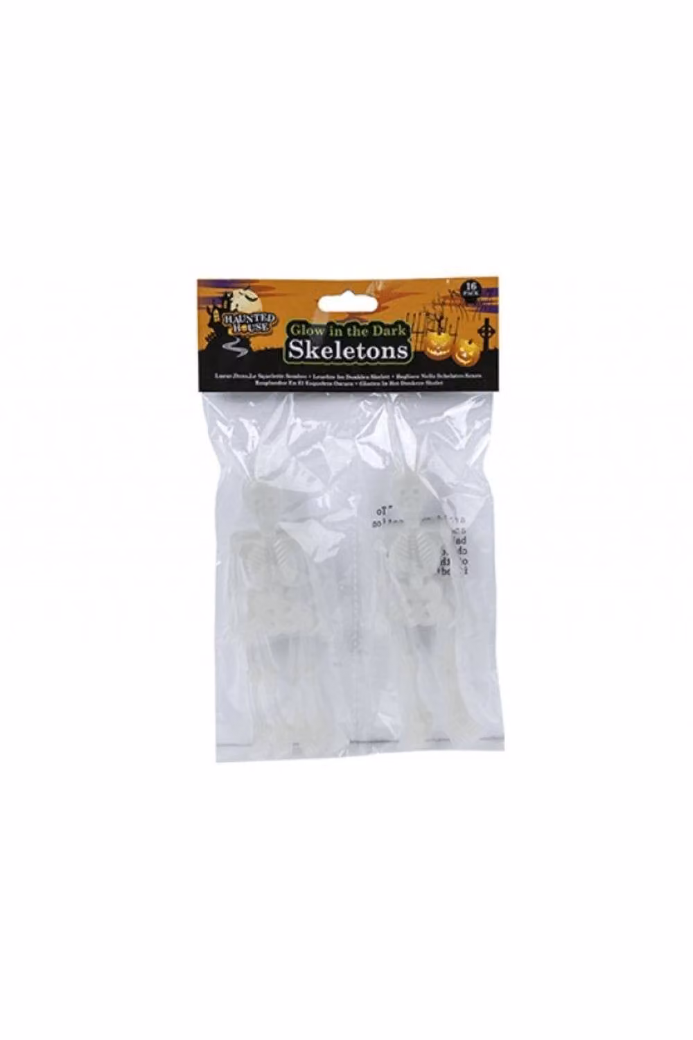 KDMD Glow In The Dark White Plastic Skeleton Tabletop Decorations, 6 Pack – 2