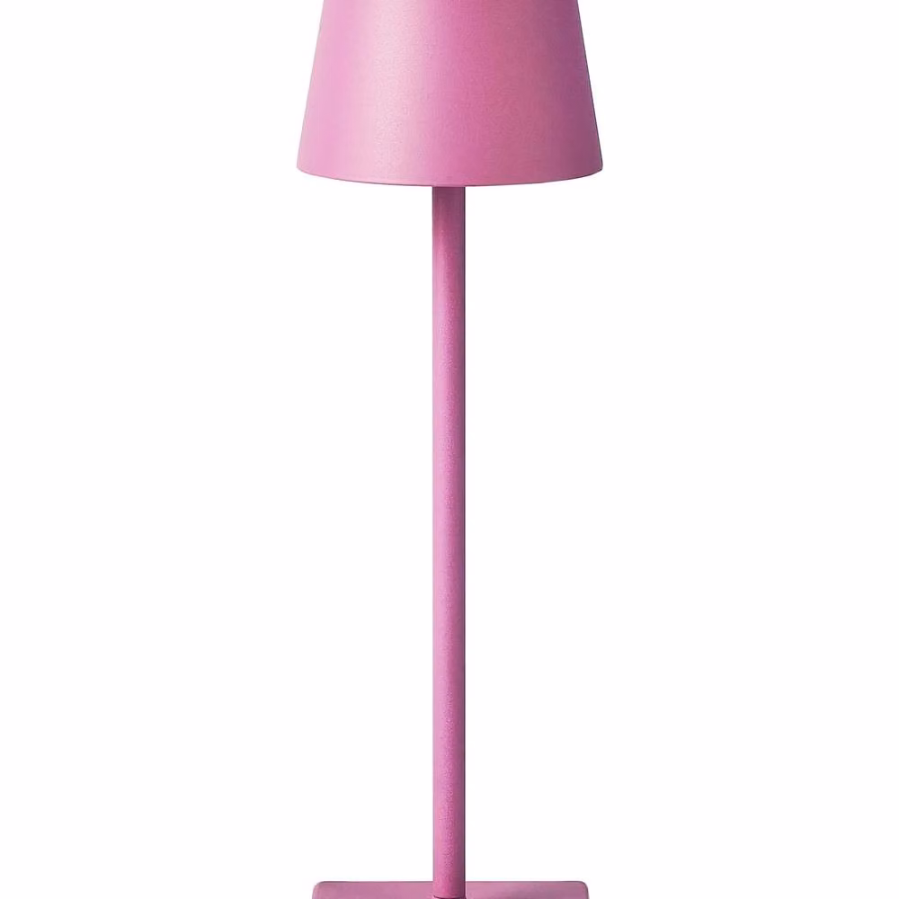Wyld and Coco Pink Aluminium Table Lamp with Touch Dimmer and USB Charging – 2