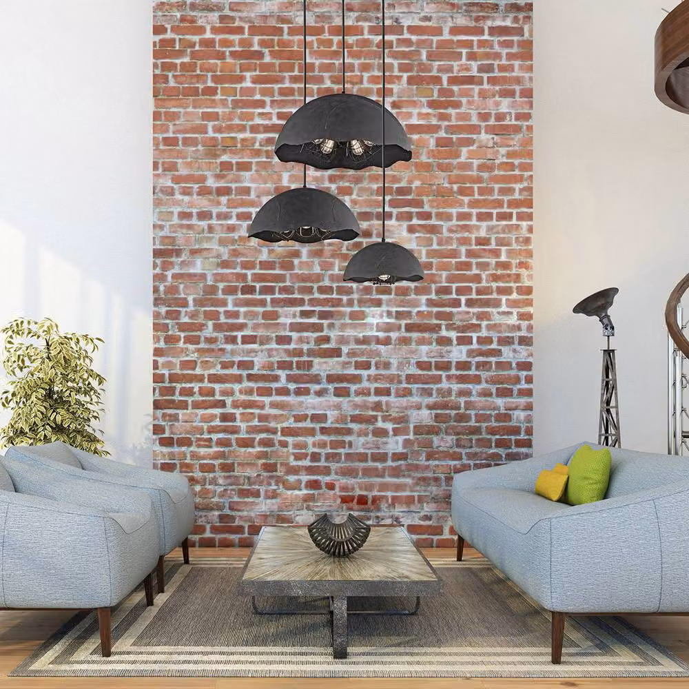 Netlighting Fracture 5 Light Dome Ceiling Pendant in Grey Metal with E27 Socket – 2