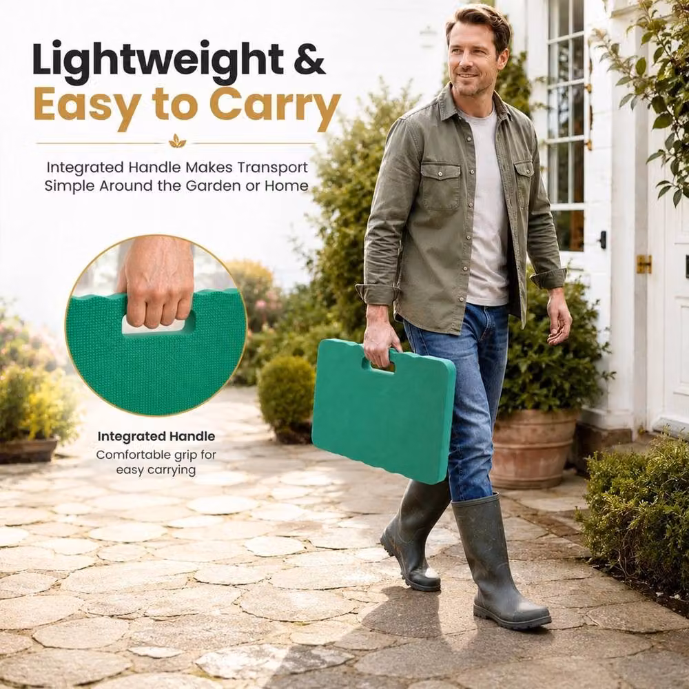 VOGREX Green Thick Foam Kneeling Pad Set of 2 for Gardening and Mechanics – 3