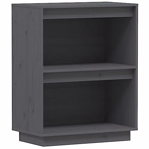 vidaXL Modern Grey Console Cabinet in Solid Pine Wood – 1