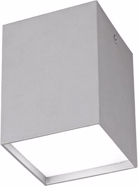 Netlighting Fusion Flush Square Ceiling Downlight, Silver, 1 x GU10
