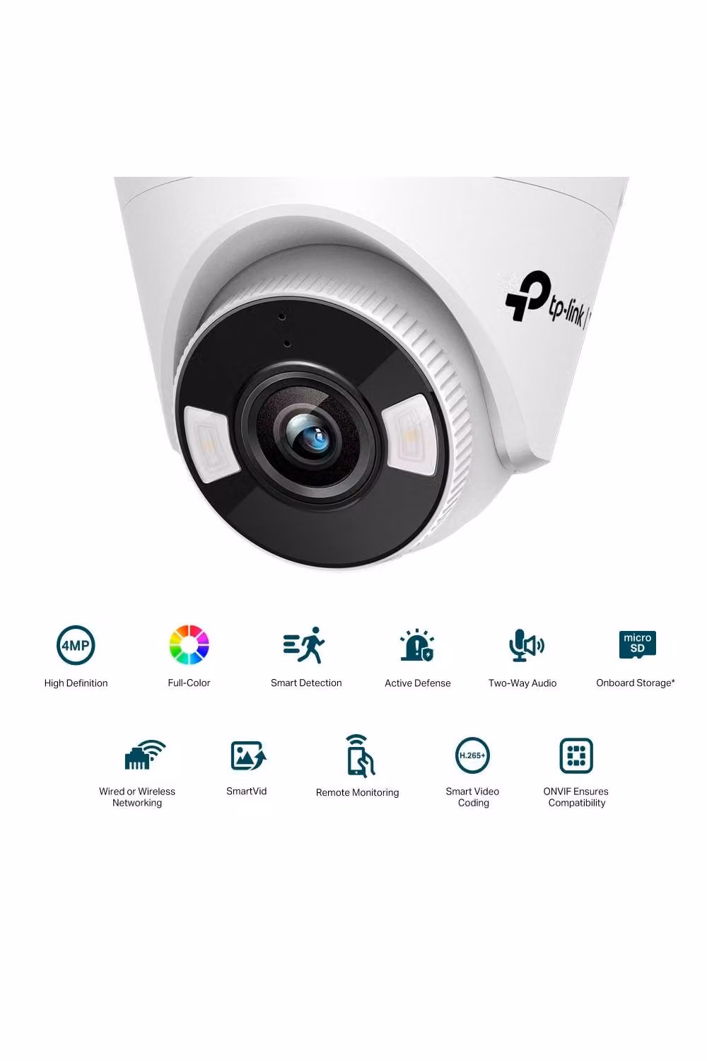 TP-Link 4MP Full-Colour Wi-Fi Turret Network Camera, White – 2