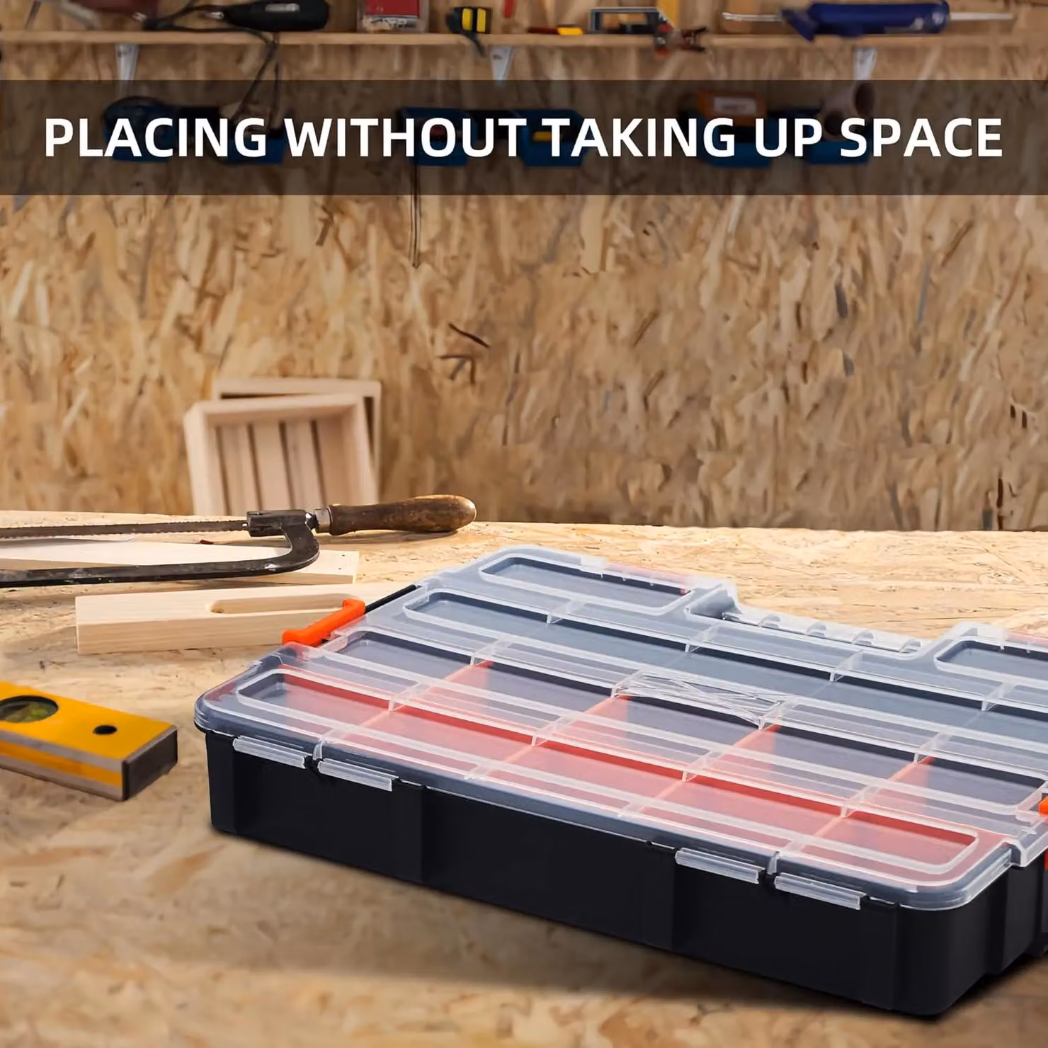 Simpa Professional Heavy Duty DIY Organiser Storage Box Set of 3 in Black – 4