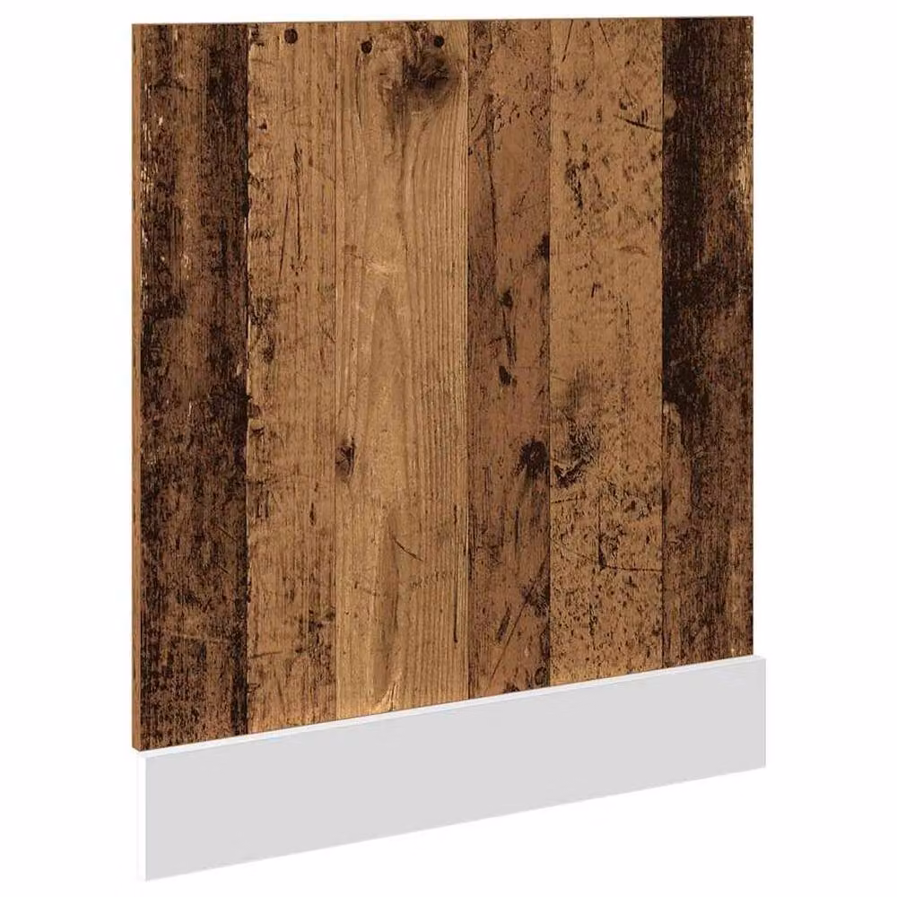 Berkfield Home Dishwasher Panel Lyon Old Wood in Brown, W/D/H: 60 x 1.5 x 67 cm – 3