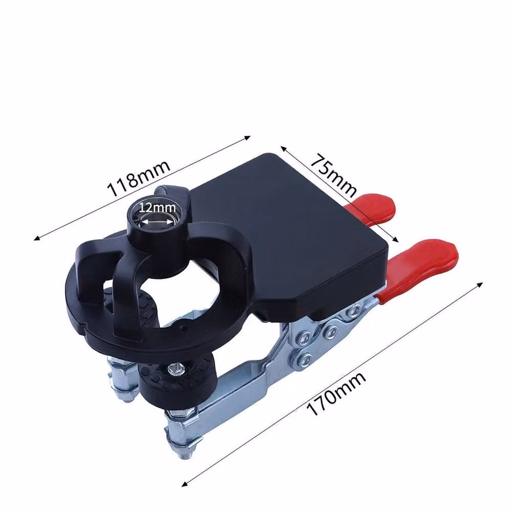 SPETLEK 35mm Hinge Jig Drill Guide and Wood Hole Cutter in Black Aluminum Alloy – 2