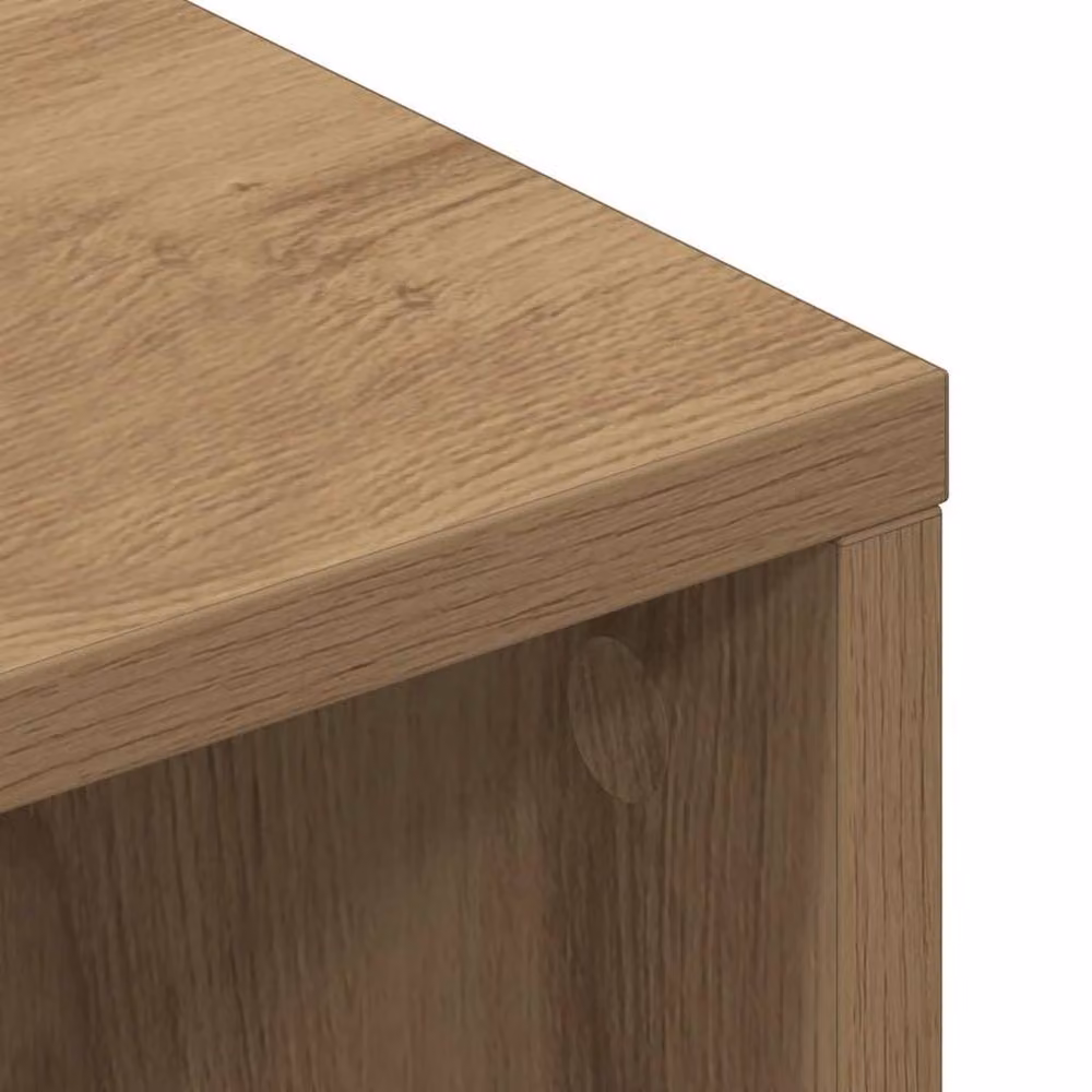 Berkfield Home Artisan Oak TV Cabinet in Brown, W/D/H: 100 x 40 x 40 cm – 3