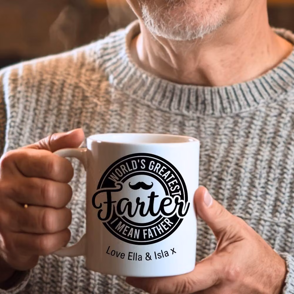 Aye Do Gifts Men's World's Greatest Farter I Mean Father Mug in White – 2