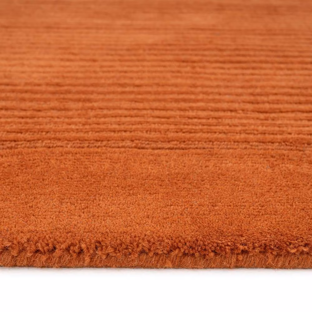 Kukoon Natural Wool Plush Deep Pile Rectangular Area Rug in Beige, Grey, Green and Orange, W: 190 cm, D: 280 cm – 3