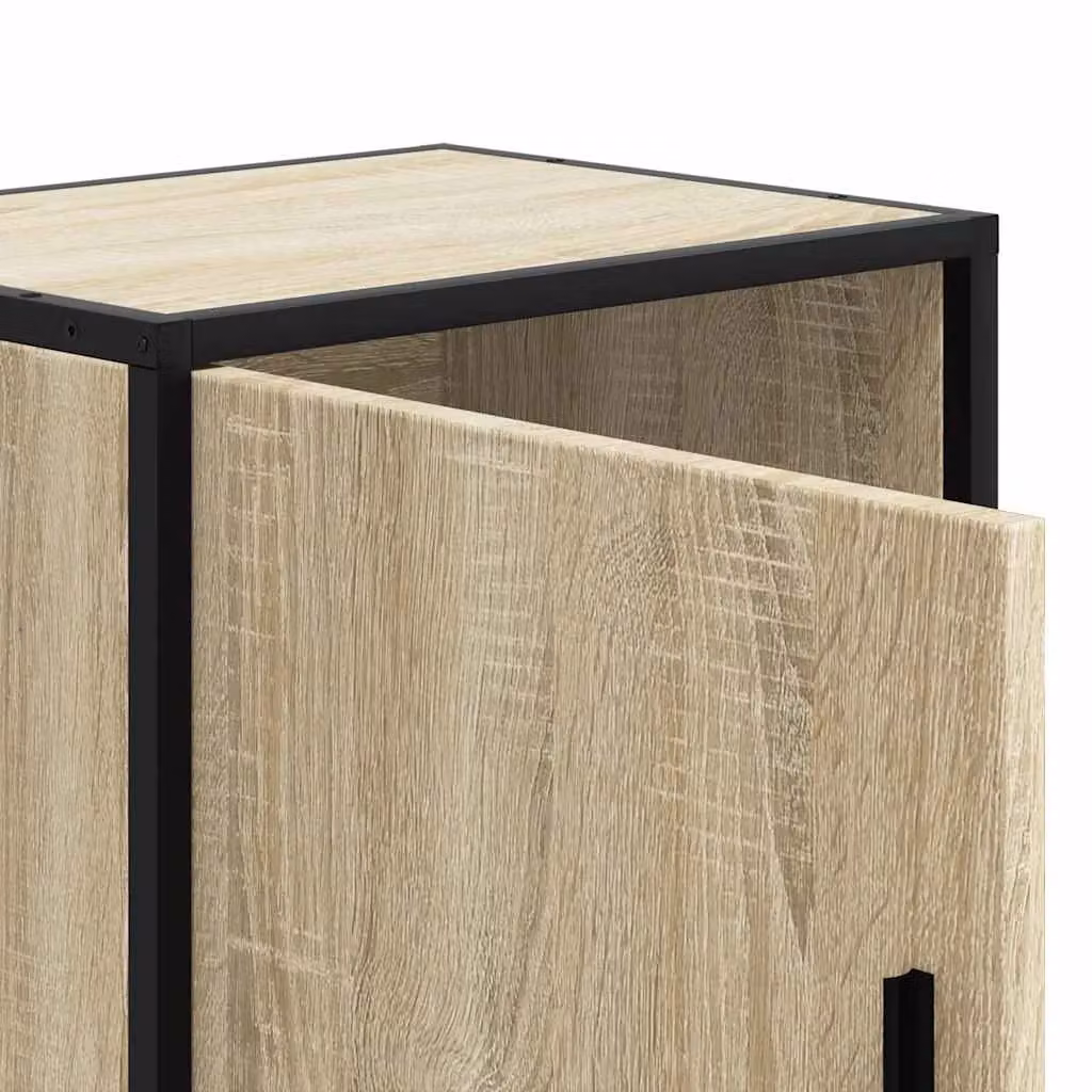 Berkfield Home Set of 2 Bedside Cabinets in Sonoma Oak Brown, W/D/H: 40 x 31 x 50 cm – 7