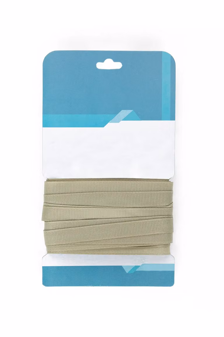 Neel Blue Grosgrain Polyester Ribbon, 15 mm x 10 m