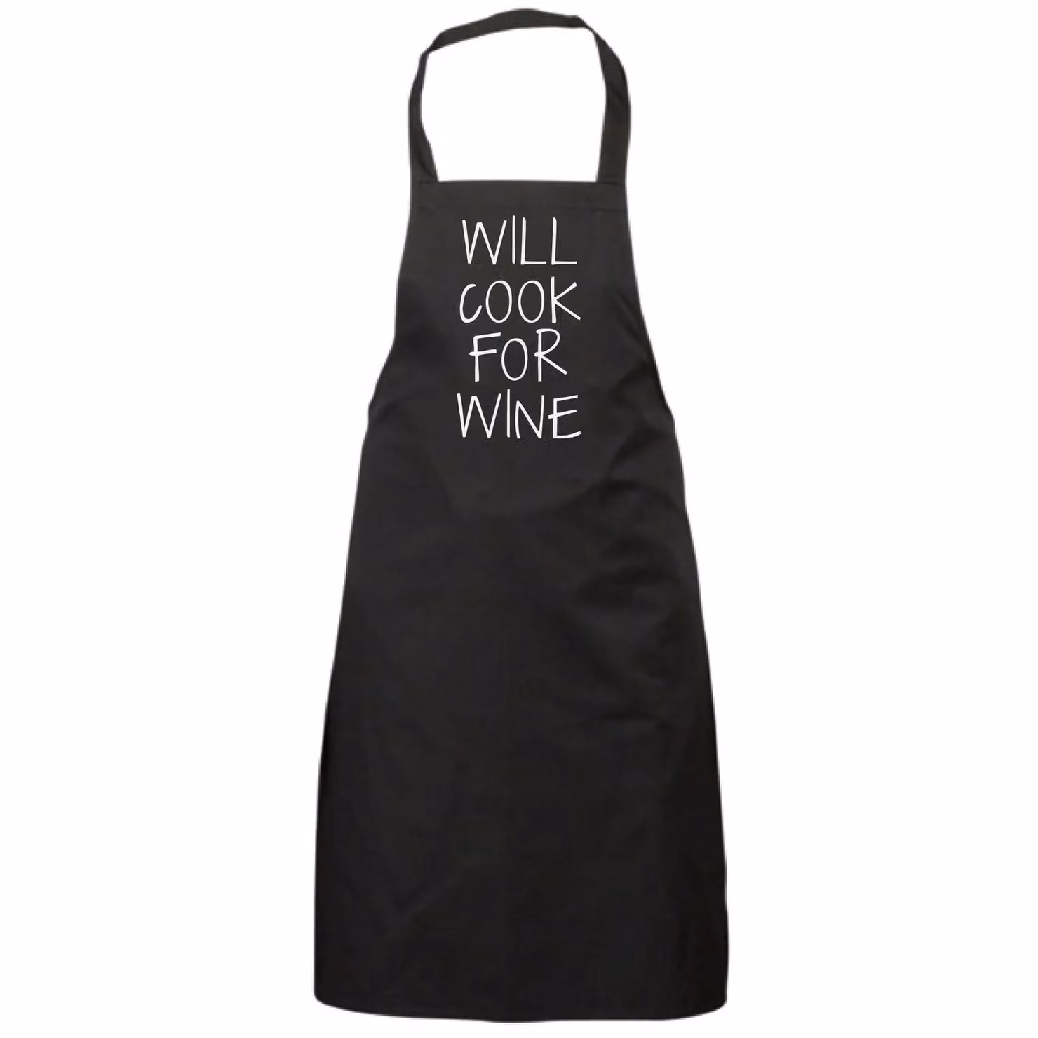 60 Second Makeover Will Cook For Wine Black Adult Apron – 2