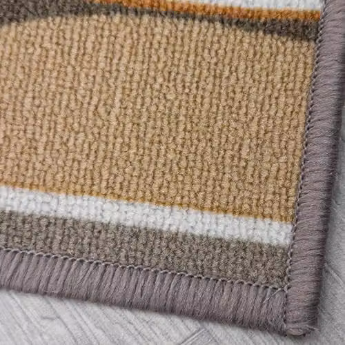 runrug Hardwearing Hallway Runner Rug in Brown, W/D/H: 100 x 210 x 0.54 cm – 4
