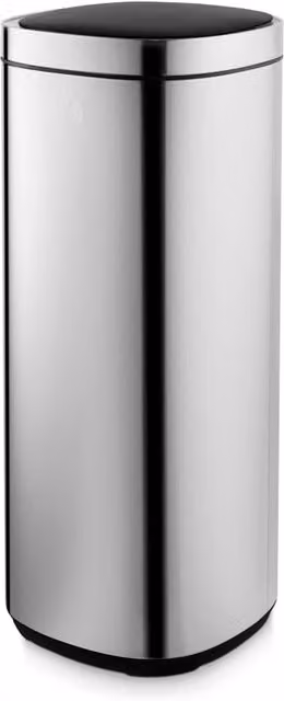 Swan 50L Square Sensor Bin in Silver