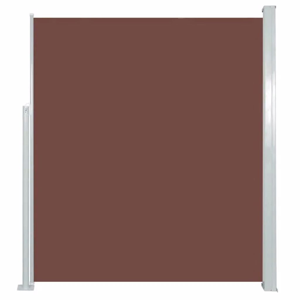 Berkfield Home Retractable Side Awning in Brown, W/H: 500 x 160 cm – 2