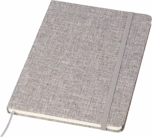 Ramona Cotton A5 Hardcover Notebook in Grey