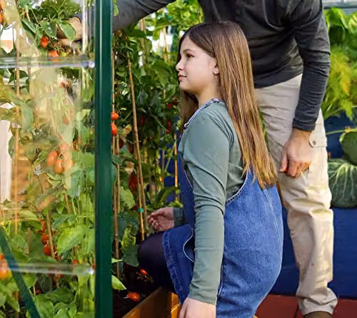 Palram Hybrid Polycarbonate Greenhouse in Green, W: 185 cm, H: 208 cm, L: 306 cm – 4
