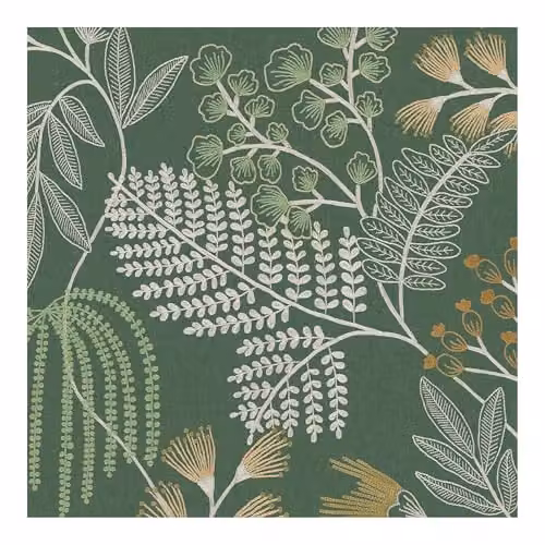 Superfresco Easy Botanical Floral Wallpaper in Green, White and Blue