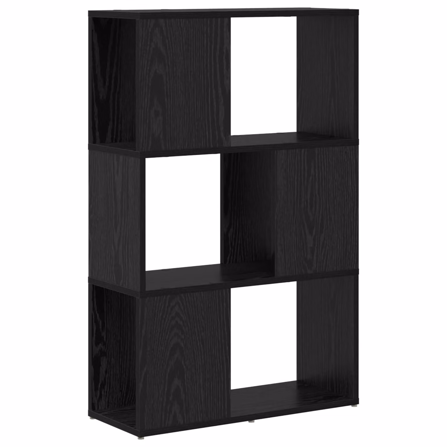 Berkfield Modern Black Oak Home Entertainment Centre, W/D/H: 60 x 24 x 94 cm – 1