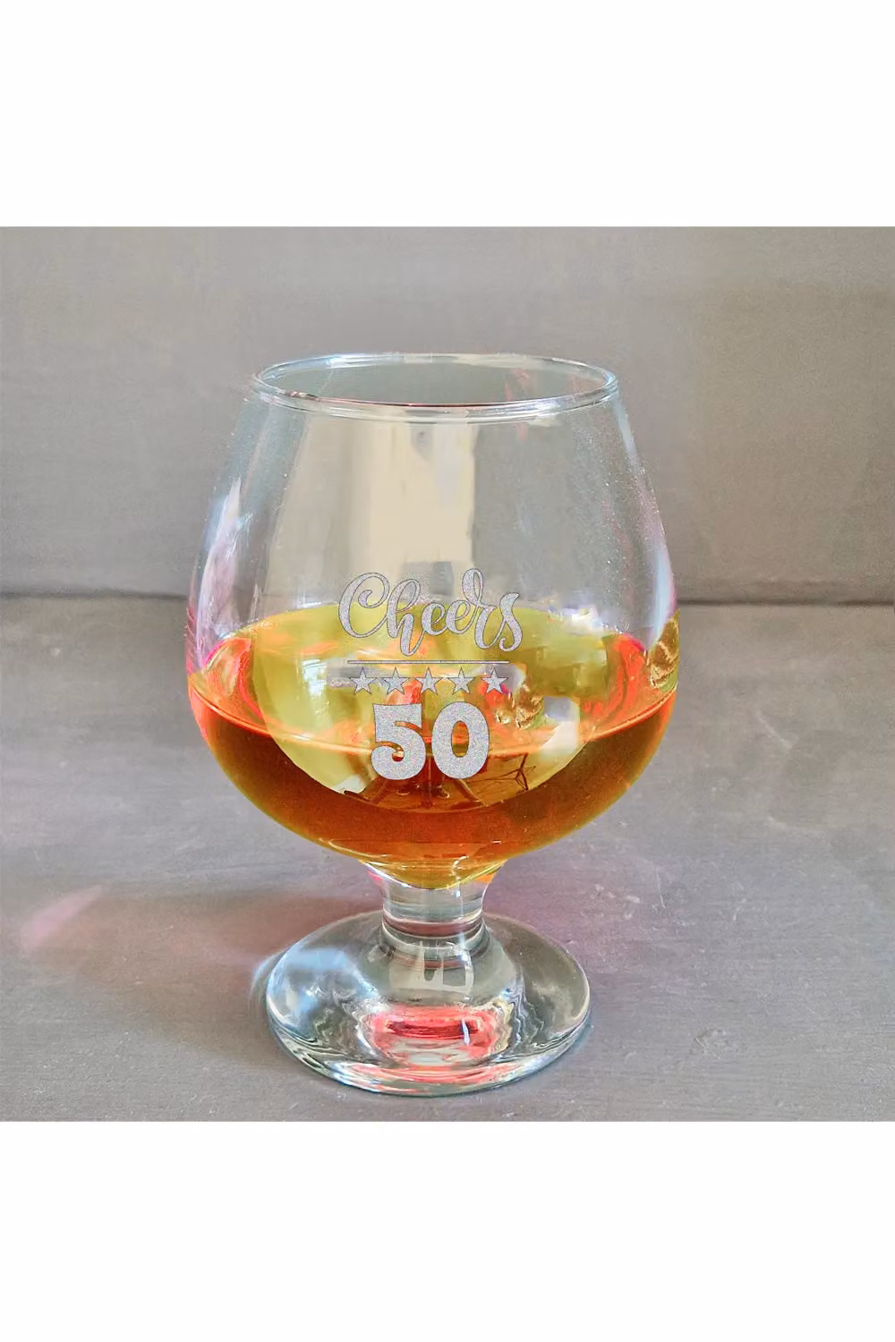 Afewhometruths 50th Birthday Gift Brandy Snifter Cocktail Glass in Transparent, 300ml – 2