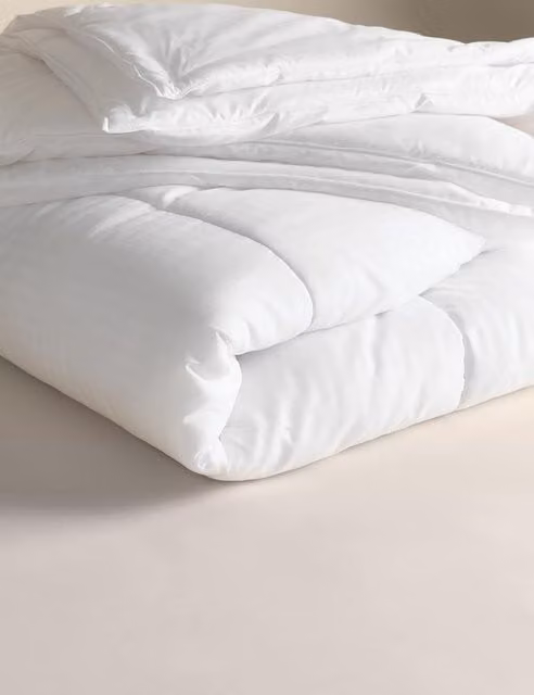 M&S Smart Wash & Dry 13.5 Tog All Seasons 3-in-1 Microfibre Duvet, White