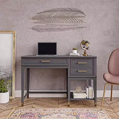 DHP Furniture Modern Grey Wood Desk, W/D/H: 116 x 50 x 77 cm – 2