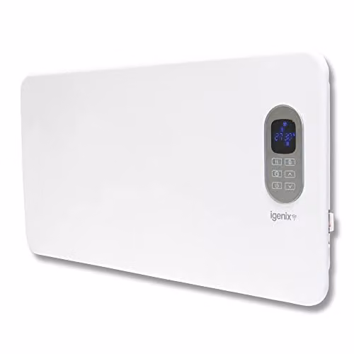 Igenix IG9520WIFI Smart Electric Low Energy 2000W Convector Panel Heater in White, Freestanding or Wall Mounted with WiFi, App Control, Remote Control and Timer – 1
